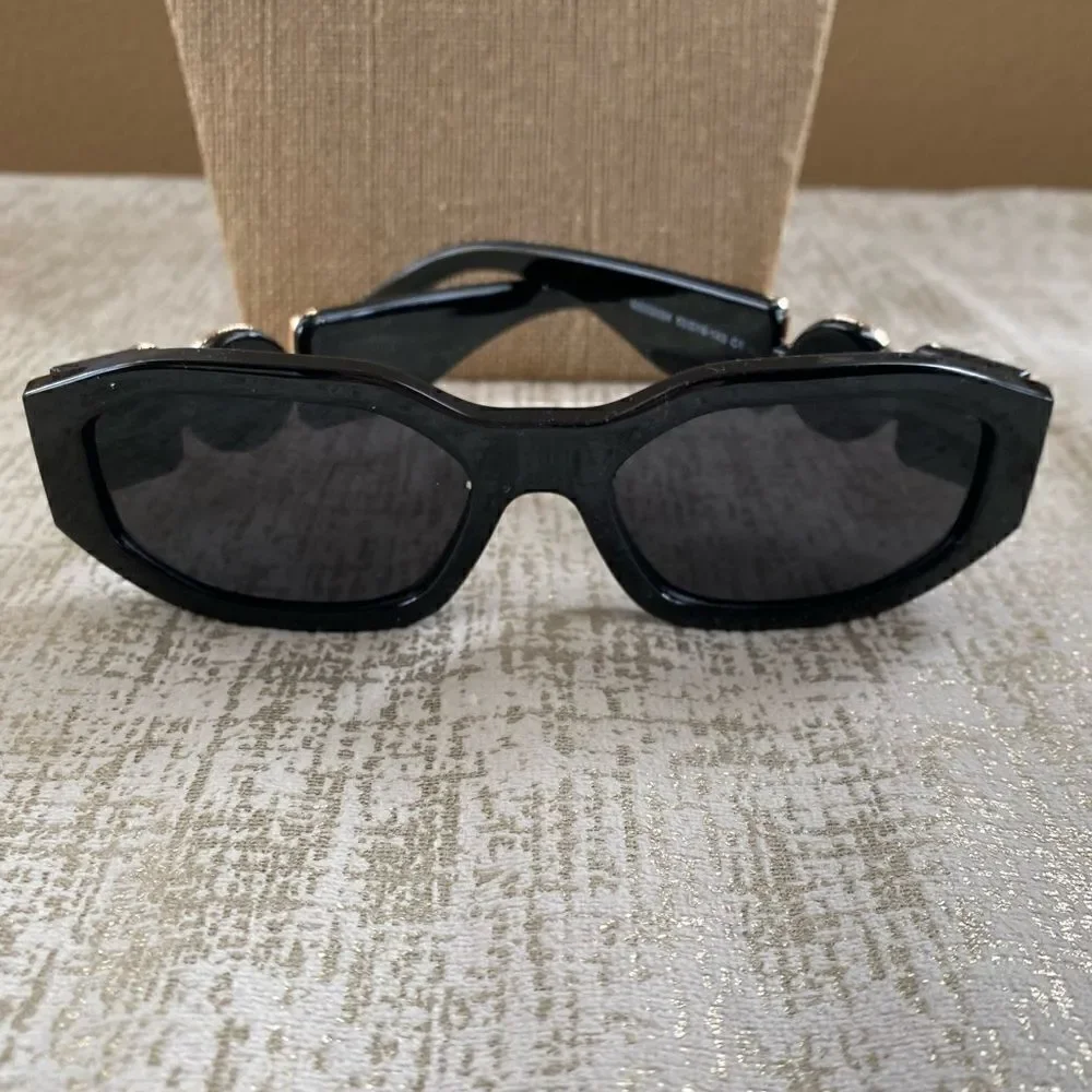 Mosanana Black Tracer Rectangle Sunglasses. New in Box (NIB).